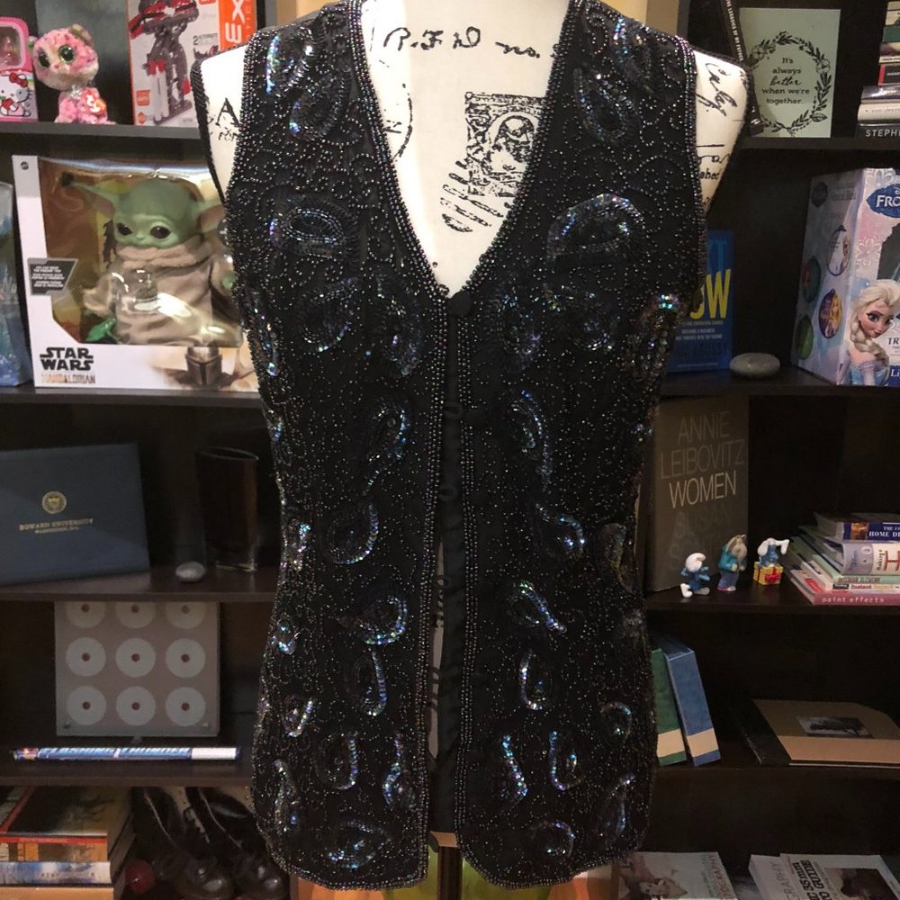 Especially For Dillard's By Roberta Sequin Vest - image 2